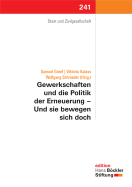 241 Gewerkschaften Und Die Politik Der Erneuerung