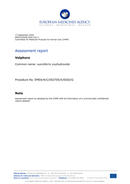 Assessment Report