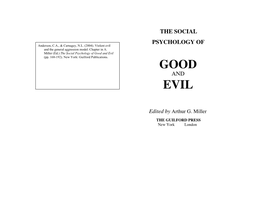 Violent Evil and the General Aggression Model