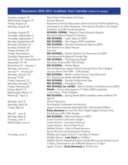 Academic Calendar 2020-2021.Indd