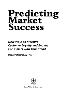 BRAND NAME PRODUCTS Predicting Market Success New