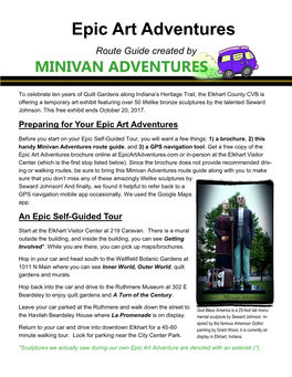 Epic Art Route Guide by Minivan Adventures