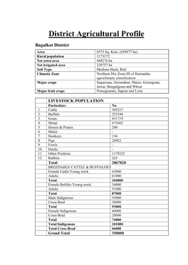 District and KVK Profile, 28-6-2012