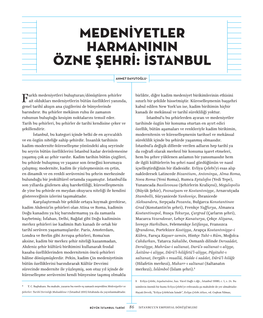 Medeniyetler Harmaninin Özne Şehri: Istanbul