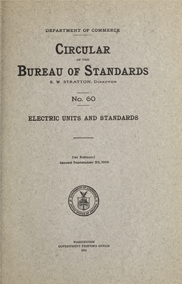 Electric Units and Standards