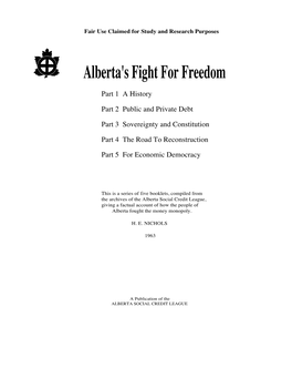 Alberta's Fight for Freedom