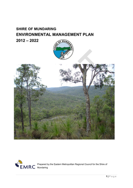 Environmental Management Plan 2012 – 2022