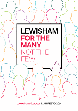 Lewisham Labour 2018 Manifesto