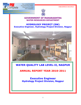 Water Quality Annual Report 2010-11-Nagpur