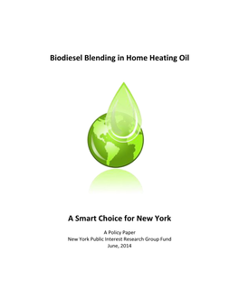 Biodiesel Blending in Home Heating Oil a Smart Choice for New York