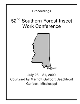 52 Southern Forest Insect Work Conference