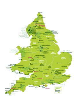 East of England East Midlands Heart of England Wales North West Yorkshire South West North East London South East