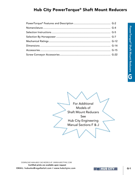 Hub City Powertorque® Shaft Mount Reducers