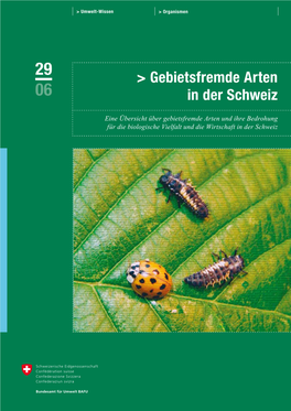 Gebietsfremde Arten in Der Schweiz BAFU 2006 6