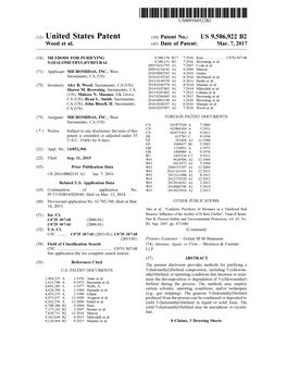United States Patent (10) Patent No.: US 9,586,922 B2 Wood Et Al