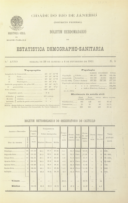 Janjeiho Estatística Demographo-Sanitaria