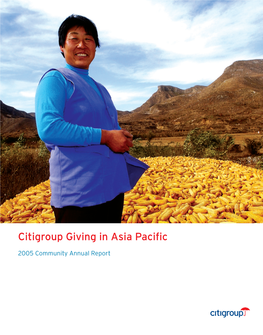 Citigroup Giving in Asia Pacific