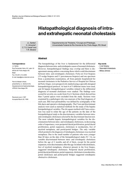 And Extrahepatic Neonatal Cholestasis