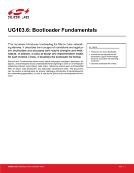 UG103.6: Bootloader Fundamentals