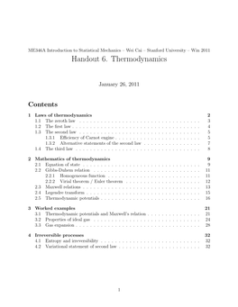 Thermodynamics