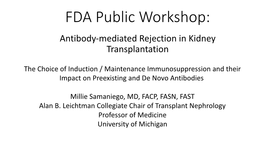 Antibody-Mediated Rejection in Kidney Transplantation