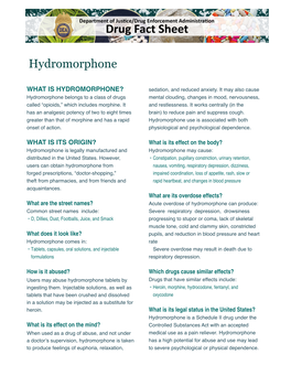 Hydromorphone