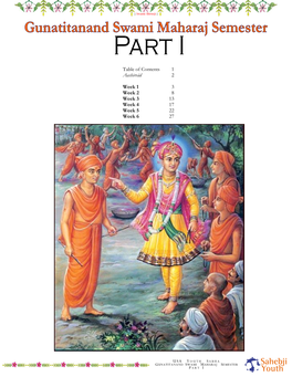 Table of Contents Aashirvād Week 1 Week 2 Week 3 Week 4 Week 5