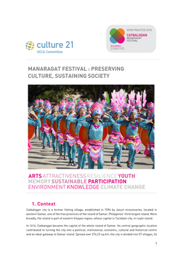 Manaragat Festival : Preserving Culture, Sustaining Society
