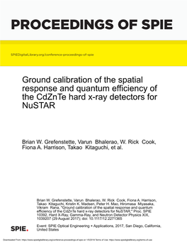 Proceedings of Spie