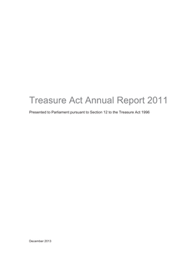 Treasure Act Annual Report 2011