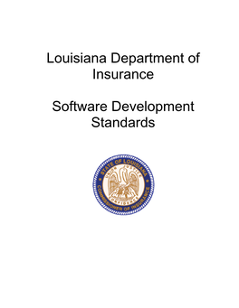 Louisiana Department of Insurance Software Development Standards
