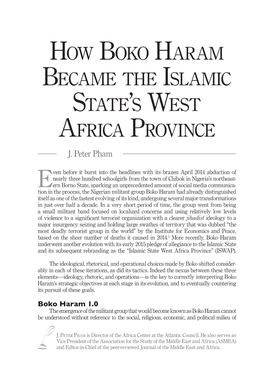 How Boko Haram Became the Islamic State's West Africa