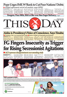 FG Fingers Insecurity As Trigger for Rising Secessionist Agitations