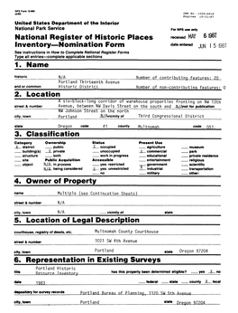 National Register of Historic Places Inventory—Nomination Form 1