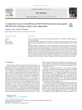 A Comparative Study of the Efficiency of HCV NS3/4A Protease Drugs