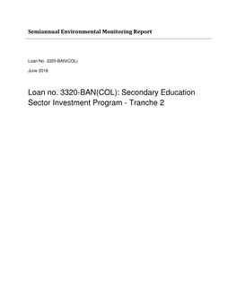 Secondary Education Sector Investment Program - Tranche 2