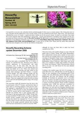 Hoverfly Newsletter No