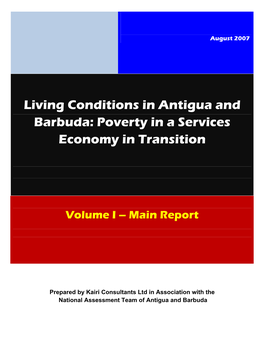 Living Conditions in Antigua and Barbuda: Poverty in a Services Economy in Transition