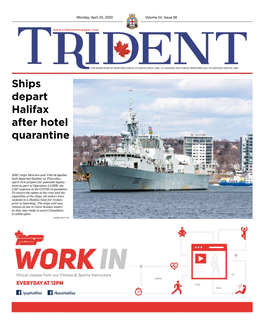 Ships Depart Halifax After Hotel Quarantine