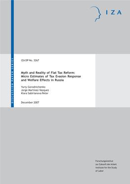 Micro Estimates of Tax Evasion Response and Welfare Effects in Russia