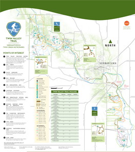 TWIN VALLEY TRAIL MILEAGE One of the Best Fossil Collecting Spots in Ohio, Including Species Dating Back 450 Million Years