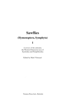 Sawflies (Hymenoptera, Symphyta) I