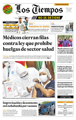 Médicos Cierran Filas Contra Ley Que Prohíbe Huelgas De Sector Salud