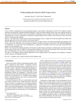 Understanding the Syntactic Rule Usage in Java