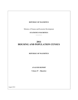 2011 Housing and Population Census