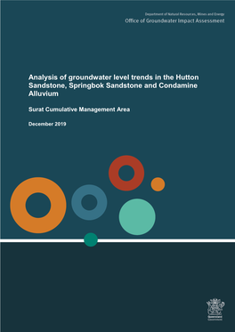 Analysis of Groundwater Level Trends in the Hutton Sandstone, Springbok Sandstone and Condamine Alluvium