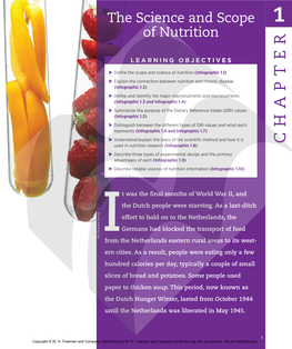 The Science and Scope of Nutrition