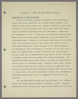 Chapter Vii. Mess Hall and Feeding Problems