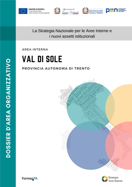 Dossier D'area Organizzativo Val Di Sole (Provincia Autonoma Di Trento)