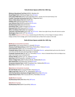 Parks & Green Spaces Within the I-465 Ring
